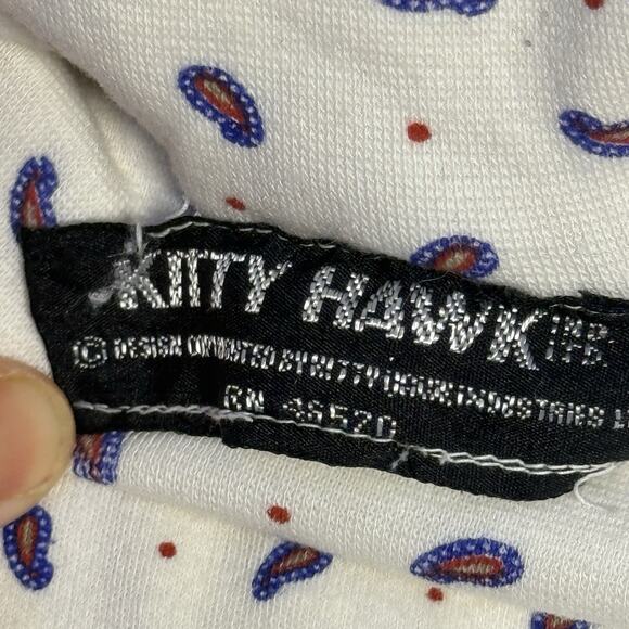 Vintage Kitty Hawk Paisley Turtleneck M (Fits Small) Long Sleeve 90s USA - Picture 3 of 10